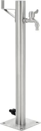 DOTMALL Bewässerungssystem Garten-Wassersäule aus Edelstahl Rund 65 cm