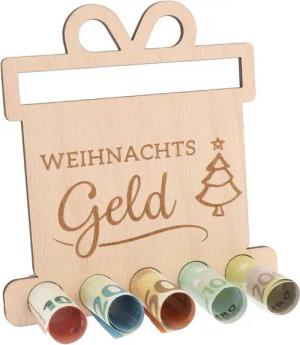 Spruchreif® Spardose Geldgeschenk für Camper, Geschenkidee Camper, Outdoor Geschenk, Holzgeschenk