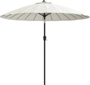 DOTMALL Sonnenschirm Sonnenschirm mit Aluminium-Mast 270 cm Sandweiß