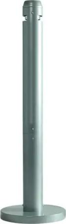 Rubbermaid Mülleimer Rubbermaid Smokers' Pole, silber-metallic