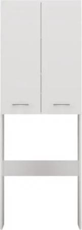 ibonto Waschmaschinenumbauschrank Badezimmerschrank über Waschmaschine Hochschrank mit 4 Einlegeböden