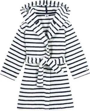 Petit Bateau Kinderbademantel PETIT BATEAU Kinder Bademantel aus Baumwoll-Frottee, Kapuze, Gürtel