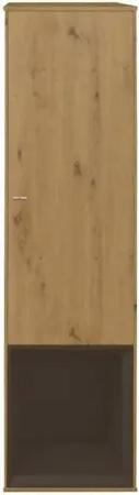 SKS-Online Hängeschrank Inca II 35x130x32 Asteiche & Lava Matt Lack - Wohnzimmer Wandschrank Wohnzimmerschrank