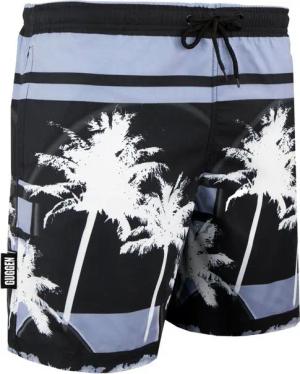 GUGGEN Mountain Badehose Badehose Herren Badeshorts Palmen Beach Muster Badehose 2148 Schnelltrocknende Badeshorts mit Kordelzug Palmen Beach Muster