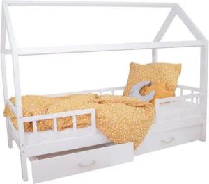 Puckdaddy GmbH Kinderbett Carlotta (200x90cm) mit abnehmbarem Rausfallschutz