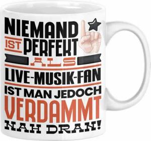 Trendation Tasse Live-Musik-Fan Geschenk Tasse Lustige Geschenkidee für Live-Musik-Fan