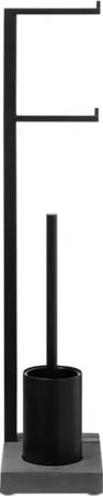 blomus Toilettenpapierhalter Blomus Toilettenbutler Menoto, Toilettenrollenhalter, Edelstahl, PolyS