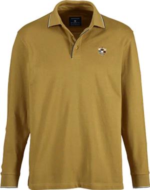 Langarm-Poloshirt MILANVETZO Babista dunkelgelb