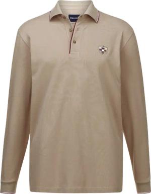 Langarm-Poloshirt MILANVETZO Babista beige