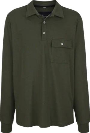 Langarm-Poloshirt FIOREZONTO Babista oliv