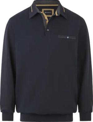 Langarm-Poloshirt DOROCASTI Babista dunkelblau