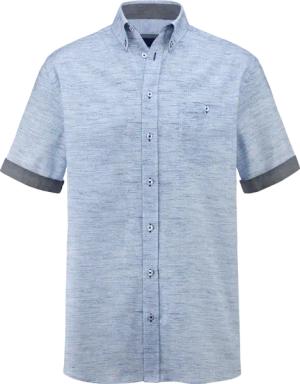Kurzarmhemd MILANZETTI blau
