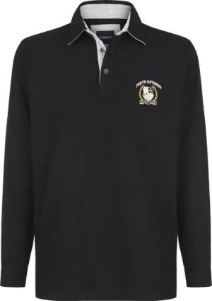 Langarm-Poloshirt TESSELLO Babista schwarz