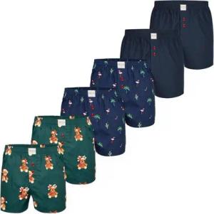 Phil & Co. Boxer Christmas Boxer 6er Pack (6-St) Unterhose Unterwäsche Boxershort