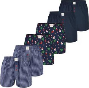 Phil & Co. Boxer Christmas Boxer 6er Pack (6-St) Unterhose Unterwäsche Boxershort