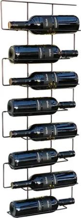 DanDiBo Weinregal Metall Schwarz Wand Schmal 96135 Flaschenregal Flaschenständer, Flaschenhalter