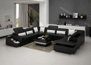 JVmoebel Ecksofa Leder Sofa Polster Eck Sitz Wohnlandschaft Garnitur UForm Familien, Made in Europa