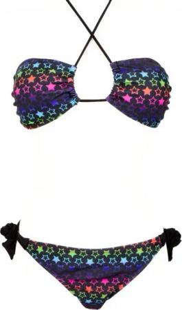 AvaMia Triangel-Bikini Damen Bikini Set Bikinitop Bikinihose Sterne Bikiniset Triangel (Bikinihose und Bikinitop) Mit Sternenmuster Sterne in vielen verschiedenen Farben