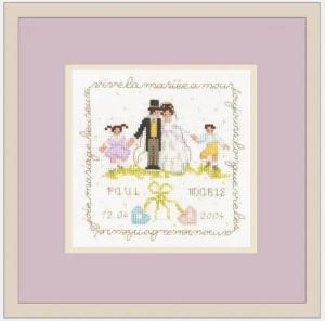 Le Bonheur des Dames Kreativset Le Bonheur des Dames Kreuzstich Set "Sie Frischvermählte", Zählmuster, (embroidery kit by Marussia)