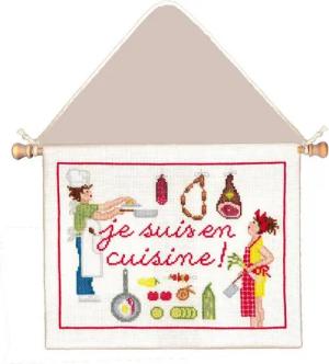 Le Bonheur des Dames Kreativset Le Bonheur des Dames Kreuzstich Set "Ich bin in der Küche", Zählmuster, (embroidery kit by Marussia)