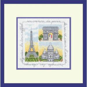 Le Bonheur des Dames Kreativset Le Bonheur des Dames Kreuzstich Set "Erinnerungen an Paris", Zählmuste, (embroidery kit by Marussia)
