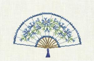Le Bonheur des Dames Kreativset Le Bonheur des Dames Petit Point Stickpackung "Blaubeer-Fan", Zählmust, (embroidery kit by Marussia)