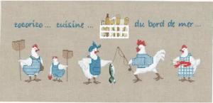 Le Bonheur des Dames Kreativset Le Bonheur des Dames Kreuzstich Set "Küche auf der Meerseite", Zählmus, (embroidery kit by Marussia)