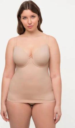 Ulla Popken Unterhemd BH-Top Bügel Spacer-Cups Träger verstellbar