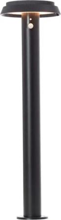 Brilliant LED Außen-Stehlampe Alvero, Bewegungsmelder, LED fest integriert, Warmweiß, LED Außenstehleuchte, Solar, 70 cm, 500 lm, 3000 K, Metall, schwarz