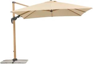 Schneider Schirme Ampelschirm Rhodos Twist Woody, BxL: 300x300 cm, Alu/Polyester, inkl. Plattenständer/Schutzhülle