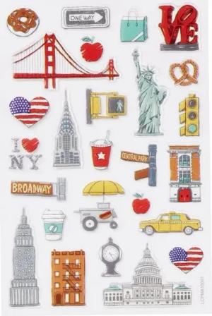itenga Aufkleber Hobbyfun GLOSSY-Sticker USA