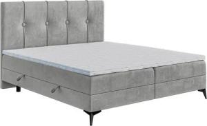 WOHNKLUSIV Boxspringbett Boxspingbett PLAZA 120 / 140 / 160 / 180 / 200 x 200 cm, inkl. 7 Zonen Taschenfederkernmatratze, Bettkasten und Topper