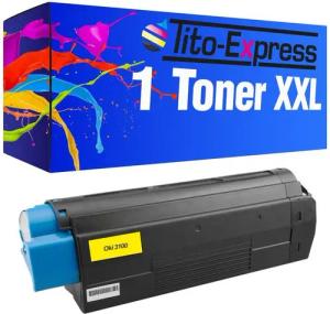 Tito-Express Tonerpatrone ersetzt Oki C 3100 Oki C-3100 OkiC3100 Yellow, für C-3100