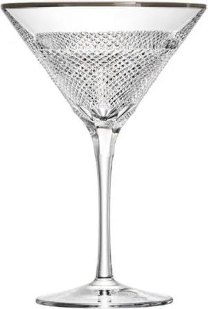 ARNSTADT KRISTALL Cocktailglas Oxford Platin (17,5 cm) - Kristallglas mundgeblasen · von Hand geschli