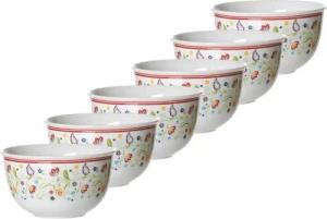 Ritzenhoff & Breker Schale Shanti Müslischalen ø 14.0 cm 6er Set, Porzellan, (6 Schalen, 6-tlg)