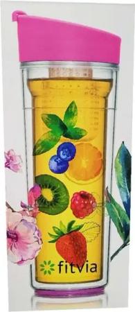 fitvia Trinkflasche Fitvia Fruit Tea Infuser Bottle Flasche