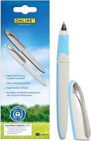 Online Pen Tintenroller Rollerball Air, ergonomisch, Blauer Engel Zertifiziert, ideal für die Schule