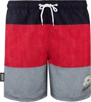 GUGGEN Mountain Badehose Badehose Herren Beachshort Schnelltrocknende Boardshorts mit Kordelzug gestreiftes Muster Badehose 1604