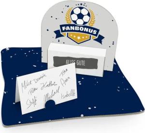 itenga Grußkarten itenga Geldgeschenkverpackung Fußball Fanbonus (Motiv 91) mit Bodenpla
