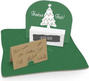 itenga Grußkarten itenga Geldgeschenkverpackung Tannenbaum (Motiv 111) Bodenplatte und K