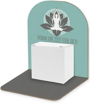 itenga Grußkarten itenga Geldgeschenkverpackung Basic Yoga I Aufsteller Würfel (Motiv 13