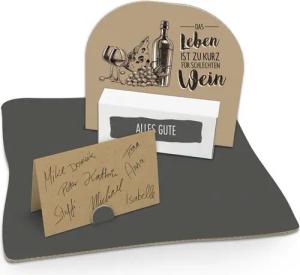 itenga Grußkarten itenga Geldgeschenkverpackung Wein Zeichnung (Motiv 115) Bodenplatte u