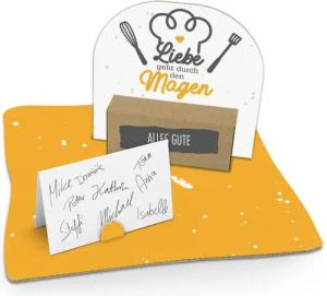 itenga Grußkarten itenga Geldgeschenkverpackung Liebe geht durch den Magen (Motiv 121) B