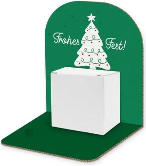 itenga Grußkarten itenga Geldgeschenkverpackung Basic Tannenbaum I Aufsteller Würfel (Mo