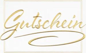 BSB Grußkarten Gutschein - Glückwunschkarte im Format 11,5 x 17 cm mit Briefumschlag