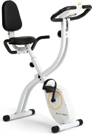 SportPlus Heimtrainer SP-HT-1300-W-iE, S-Bike, Heimtrainer, klappbar, Rückenlehne, 8 Widerstandsstufen