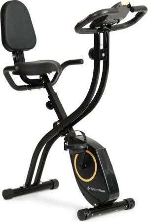 SportPlus Heimtrainer SP-HT-1300-B-iE, S-Bike, Heimtrainer, klappbar, mit Rückenlehne, 8 Widerstandsstufen