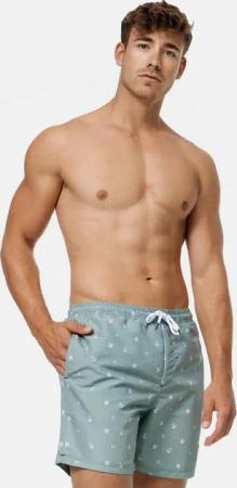 Indicode Badeshorts Maya mit detailreichem Muster, elastischer Bund mit Kordelzug