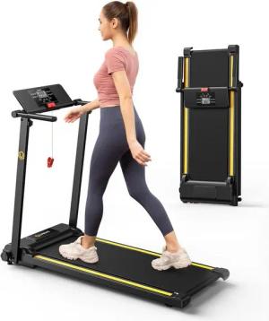 MODFU Laufband Profi Elektrisches Laufband Fitness Treadmill Sports Zuhause 1-10 km/h (Trainingspfade klappbar und kompakt verstaubar, Halterung für Handy und Pad, mit 12 Programs, UREVO), Walking pad für Zu hause