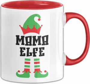 Trendation Tasse Mama Elf Tasse Geschenk Weihnachten